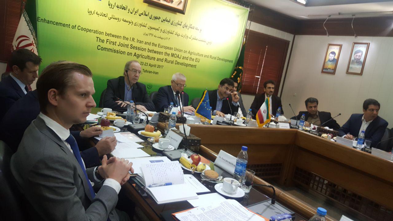 نشست مشترک وزارت جهاد کشاورزی و کمیسیون کشاورزی اتحادیه اروپا