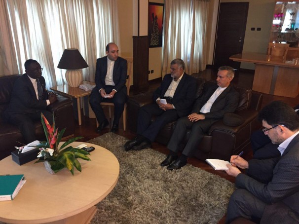 دیدار وزیر جهاد کشاورزی ایران با همتای غنایی خود