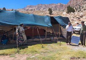 ۲۵ درصد جامعه عشایری از پنل‌های خورشیدی بهره مند هستند