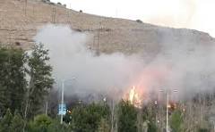 بیش از ۲۰ هکتار از باغات جیرفت در آتش سوخت