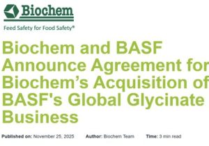 بیوشم کسبوکار جهانی گلیسینات های BASF را خریداری کرد